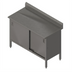 Thumbnail image #1 for John Boos Stainless Steel Enclosed Work Table with Cabinet Base and Hinged Doors, 60 x 24 Inches