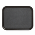 Thumbnail image #1 for Cambro Versa Camtray Rectangular Non-Skid Fiberglass Cafeteria Tray, 15 x 20 Inch, Black/Pebbled Black
