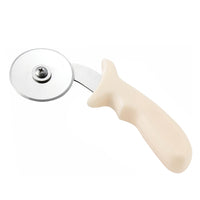 Winco PPC-2W Pizza Cutter with 2-1/2 Inch Stainless Steel Wheel and White Polypropylene Handle