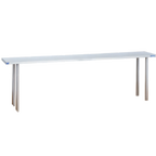 Thumbnail image #1 for Duke Manufacturing 1056D-13210-18 132-Inch Table-Mount Double-Deck Stainless Steel Overshelf, 18 Gauge, 8-Inch Shelf Spacing