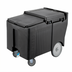 Thumbnail image #2 for Cambro SlidingLid Mobile Ice Caddy with Sliding Lid and Easy Wheels, 175 lb Capacity, Black