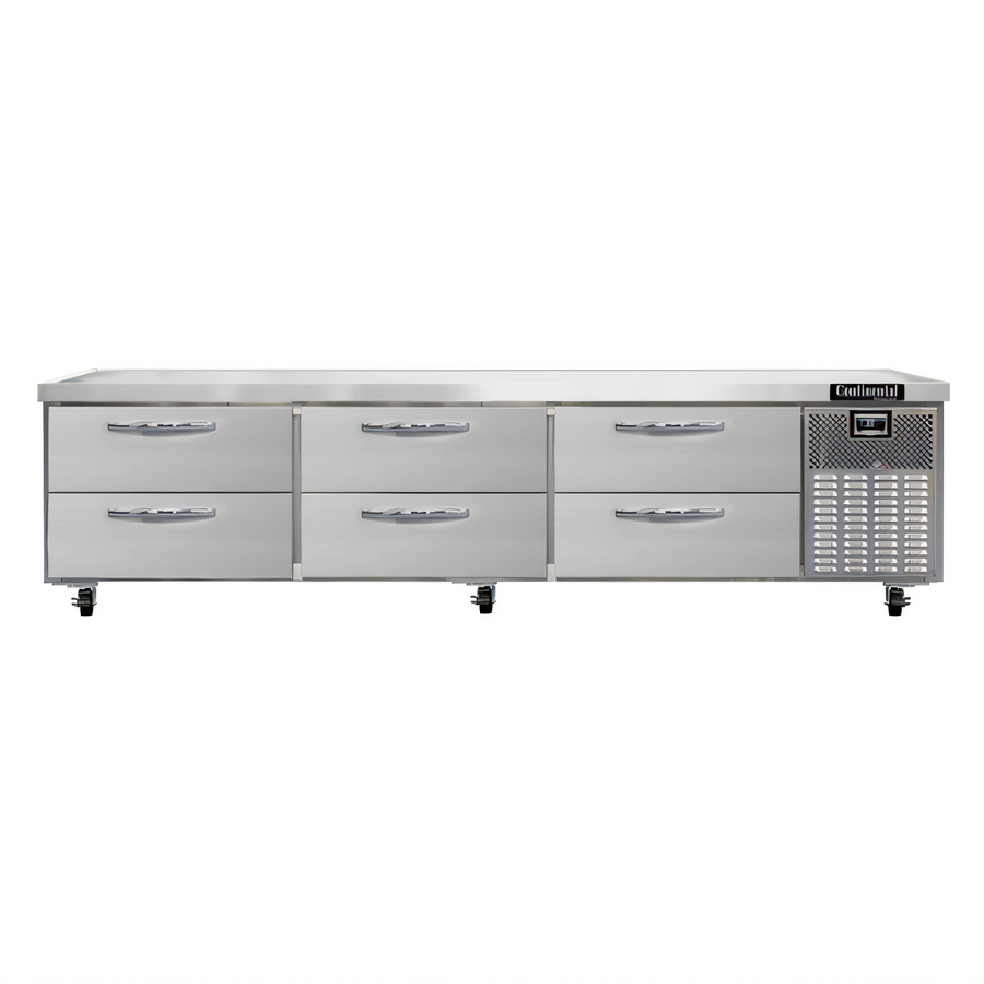 Product image #1 for Continental Refrigerator D108GN 108-Inch Three-Section 6-Drawer Refrigerated Griddle Stand