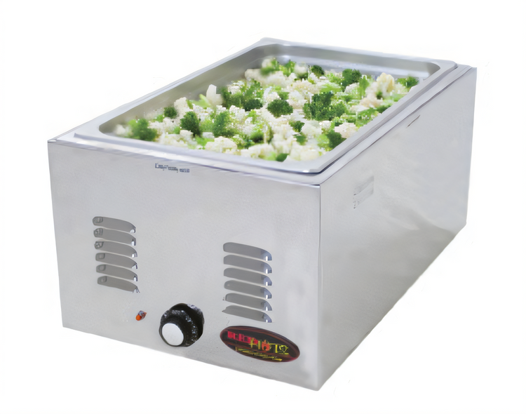 Product image #1 for RedHots Countertop Electric Food Warmer, 12 x 20-Inch Pan Opening, Wet/Dry, Infinite Controls, Stainless Steel, 208V