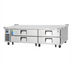 Thumbnail image #1 for Everest Refrigeration 82-3/8 Inch Wide Two-Section Four-Drawer Chef Base Refrigerator with Stainless Steel Worktop and Side-Mounted R290 Cooling