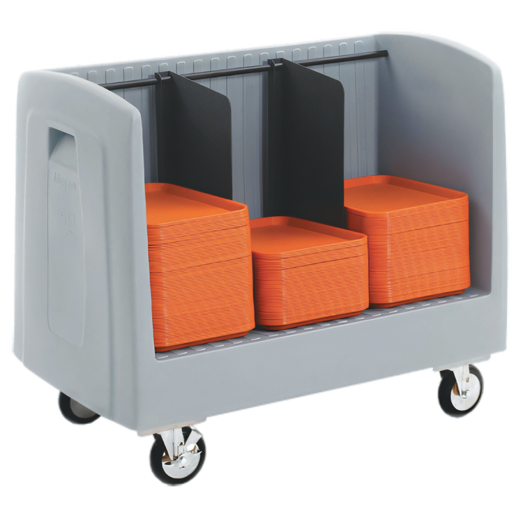 Product image #1 for Metro SSD16 Side-Load Polymer Dish and Tray Cart with Vinyl Cover, 60-Dish/80-Tray Capacity