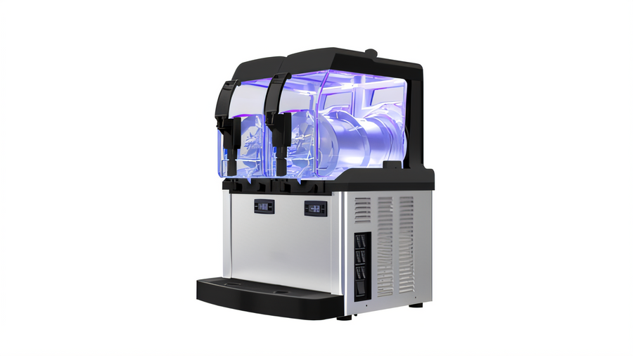 Product image #1 for Crathco SP 2 LED UV 2-Bowl Countertop Frozen Granita and Cold Cream Dispenser