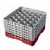 Thumbnail image #2 for Cambro Camrack Full-Size 30-Compartment Glass Rack with 5 Soft Gray Extenders, Cranberry