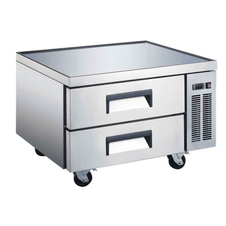 Product image #1 for Black Diamond 36-1/4-Inch Refrigerated Chef Base with 2 Drawers, Stainless Steel Top