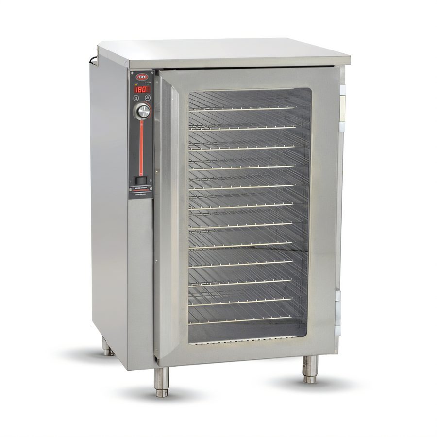 Product image #1 for Handy Line Countertop Heated Pizza Holding Cabinet, Holds 13 17-Inch Pizza Boxes, Stainless Steel, See-Thru Lexan Door