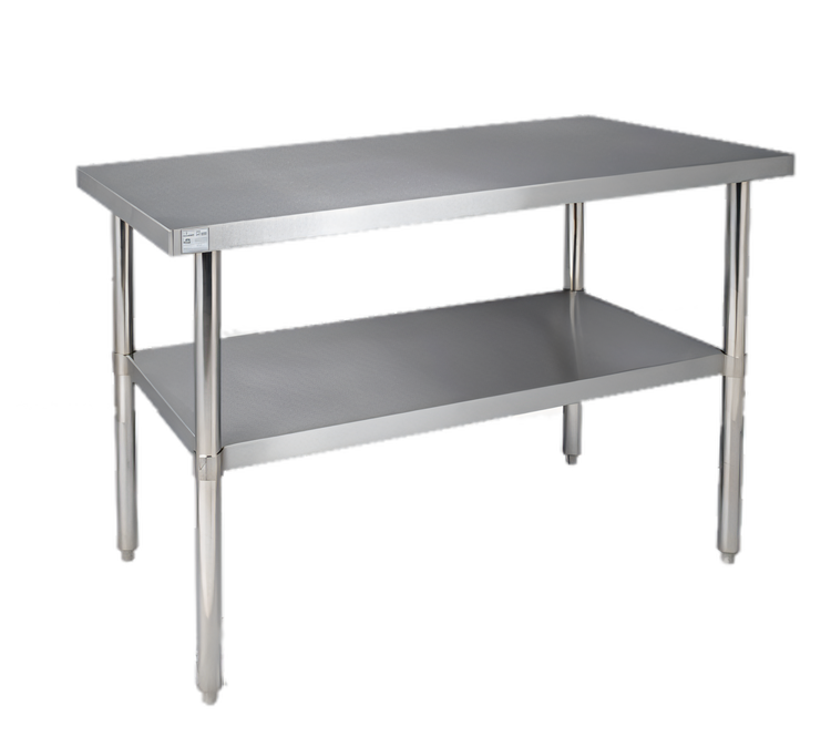 Product image #1 for Klinger's Trading 72-Inch x 24-Inch 16-Gauge Stainless Steel Work Table with Undershelf