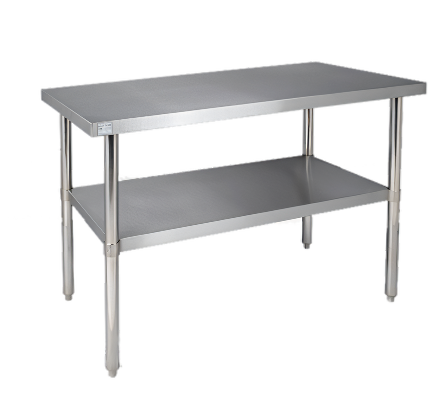 Product image #1 for Klinger's Trading 72-Inch x 24-Inch 16-Gauge Stainless Steel Work Table with Undershelf