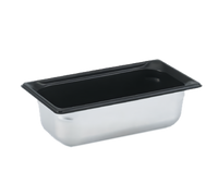 Vollrath Super Pan 3 1/3 GN 4-Inch Deep Solid Stainless Steel Hotel Pan with Black SteelCoatX3 Non-Stick Interior