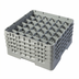 Thumbnail image #2 for Cambro Camrack Full Size 36-Compartment Glass Rack with 4 Soft Gray Extenders, 2-7/8 Inch Max Diameter, 8-1/2 Inch Max Height