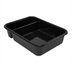 Thumbnail image #1 for Quantum 2-Compartment Black Polypropylene Bus Tub, 15 x 20 x 5 Inches