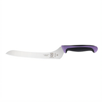 Mercer Culinary Millennia Colors 9-Inch Offset Wavy Edge Bread Knife, Purple Handle