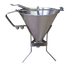 Thumbnail image #1 for Eurodib Stainless Steel Sauce Funnel with Stand, 2 Qt Capacity