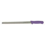 Thumbnail image #1 for Winco Stäl KWP-121P 12-Inch Purple Stamped Slicer Knife with Polypropylene Handle Case of 36