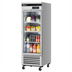 Thumbnail image #1 for Turbo Air Super Deluxe 20 Cu. Ft. One-Section Glass Door Reach-In Refrigerator, Bottom Mount Compressor