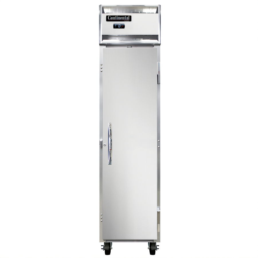 Product image #1 for Continental Refrigerator Slim Line 1FSENSA One-Section Reach-in Freezer, Full-Height Solid Door, Self-Contained