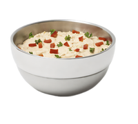 Vollrath 3/4 Quart Double Wall Round Serving Bowl, Stainless Steel
