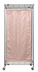 Thumbnail image #1 for Quantum Mobile Privacy Partition with Curtain, 36W x 12D x 78H, Gray Epoxy Antimicrobial Finish