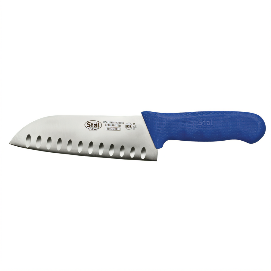 Product image #1 for Winco Stäl 7-Inch Stamped Santoku Knife with Granton Edge