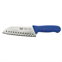 Winco Stäl 7-Inch Stamped Santoku Knife with Granton Edge