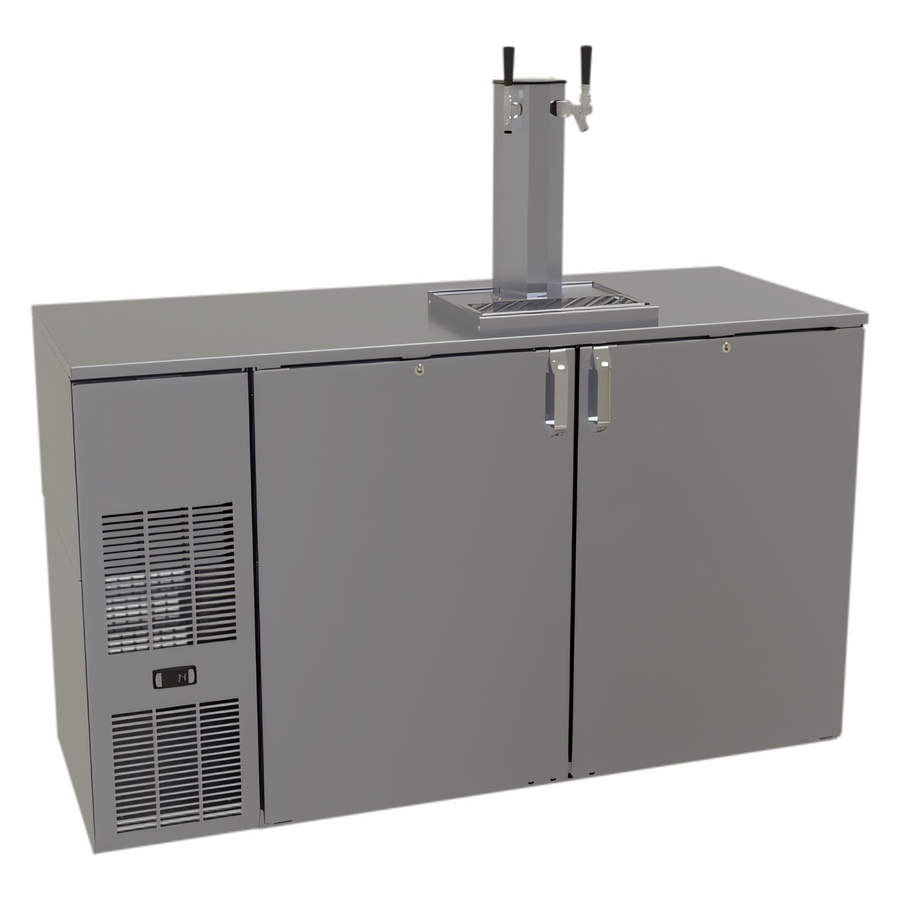 Product image #1 for Glastender C1FB60-DD 60-Inch Front-Serviced Bar Profile Draft Dispensing Cooler