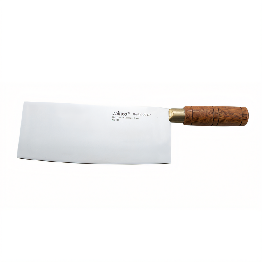 Product image #1 for Winco 8-Inch Chinese Cleaver with Stainless Steel Blade and Wooden Handle