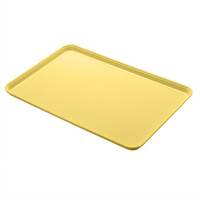Cambro Yellow Rectangular Fiberglass Market Display Tray
