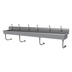 Thumbnail image #1 for Advance Tabco FC-WM-120EFADA 120 Inch Wide Wall-Mounted Multiwash Hand Sink with 6 Electronic Faucets