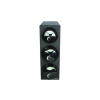 EZ-Fit Counter Model Lid Dispenser Box System, Black Polystyrene, 1 Compartment