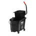 Thumbnail image #1 for Rubbermaid Commercial Products WaveBrake Executive 35-Qt Side-Press Mop Bucket and Wringer Combo with Dirty Water Bucket