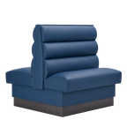 Thumbnail image #1 for ATSMFG ATS AT&S-AD-W42-3CHHO GR8 William Standard Booth, double, 48" long x 42" high, 3-channel Horizontal back, removable sinuous spring seat with