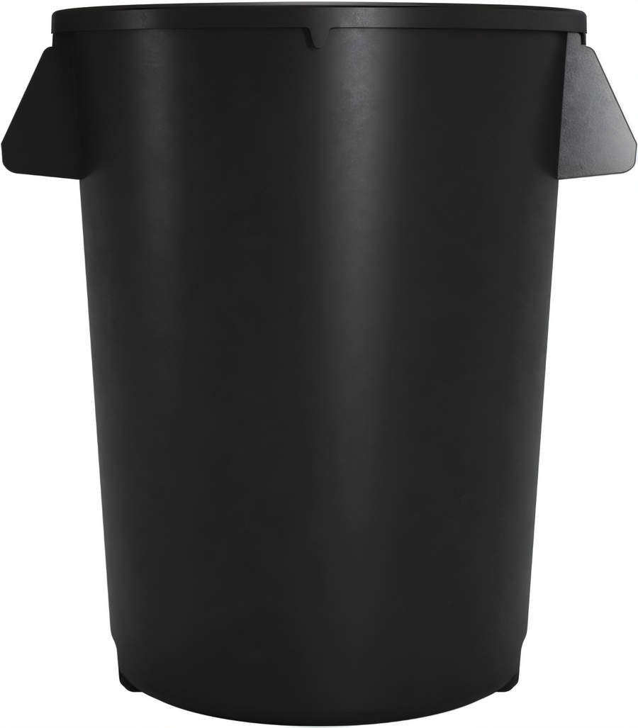 Product image #1 for Bronco 20 Gallon Round Polyethylene Trash Container, Black