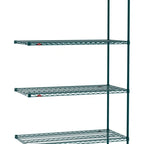 Thumbnail image #1 for Metro Super Erecta SE-2460K3-74-A4 Add-On Wire Shelving Unit, 60"W x 24"D x 74"H, 600 lb. capacity per shelf, 2000 lb. capacity per unit, 1" shelf