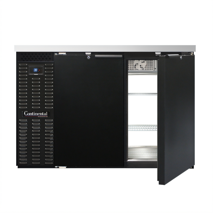 Product image #1 for Continental Refrigerator BB50SNPT 50 Inch Shallow Depth Pass-Thru Back Bar Cooler