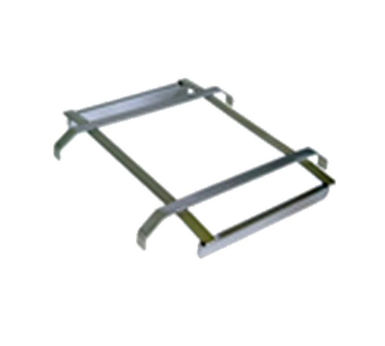 Product image #1 for BK Resources Rack Slide Tray Guide for 20" W x 18" D Sink Bowls, 304 Stainless Steel