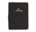 Thumbnail image #1 for Securit Classic Sewn 10 x 13 Black Faux Leather Booklet Menu Cover with Gold Lettering