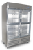 Thumbnail image #1 for Kelvinator Commercial 54-Inch Wide Full-Height Two-Section Reach-In Refrigerator with 4 Half Glass Doors, 49 Cu. Ft., Bottom Mount