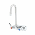 Thumbnail image #1 for T&S Brass B-1115-132XN5CR Wall-Mount 4-Inch Centers Workboard Mixing Faucet with 2-7/8