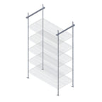 Thumbnail image #1 for Quantum TTK-C21P 21-Inch Overhead Track Shelving Intermediate Kit, Green Epoxy Antimicrobial Finish