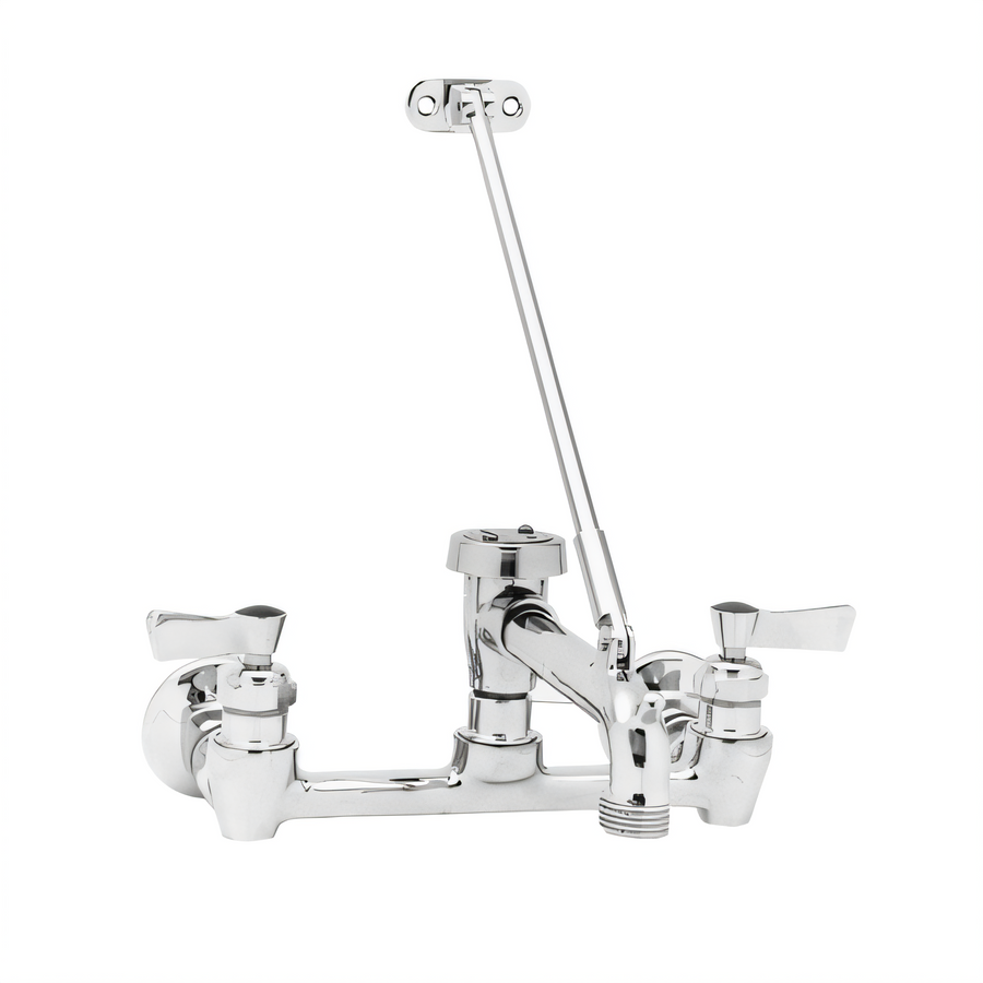 Product image #1 for Fisher Wall-Mount Service Sink Mixing Faucet with 6-Inch Spout and Vacuum Breaker
