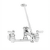 Thumbnail image #1 for Fisher Wall-Mount Service Sink Mixing Faucet with 6-Inch Spout and Vacuum Breaker