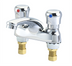 Thumbnail image #1 for Krowne Royal Series Splash-Mounted Commercial Faucet with 10-Inch Swing Spout, 4-Inch Centers