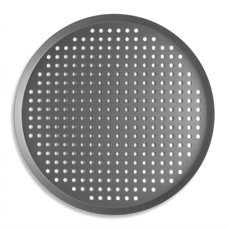 Product image #1 for 18-Inch Round Perforated Press Cut Hard Coat Aluminum Pizza Pan