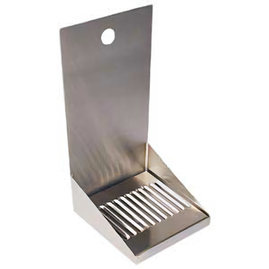 Product image #1 for Micro Matic USA DP-721D Wall-Mount Drip Tray Trough with Louvered Stainless Steel Screen, 6 x 6 x 11 Inches