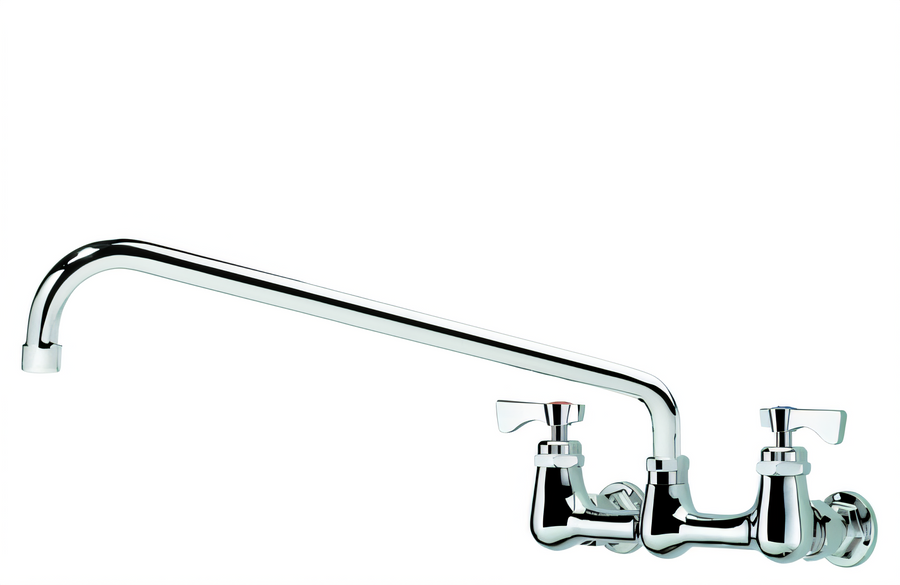 Product image #1 for Krowne Royal Series Splash-Mounted Low-Lead Commercial Faucet with 16-Inch Swing Spout, 8-Inch Centers