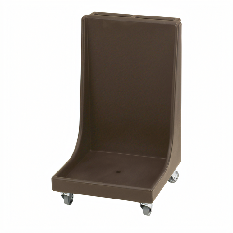 Product image #2 for Cambro Camdolly® Dish Rack Dolly with Push Handle for Full-Size 20 x 20 Racks, 350 lb Capacity, Dark Brown