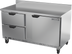 Thumbnail image #1 for Beverage-Air 60-Inch Two-Section Worktop Freezer with 2 Drawers, Solid Door, and Foamed-In-Place Backsplash